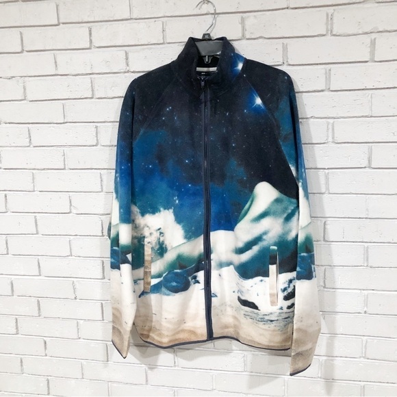 ASOS Other - Asos Fleece Winter Ski Print Track Jacket